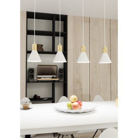 Lampa wisząca ROSA 4 WH 1389/4 EMIBIG
