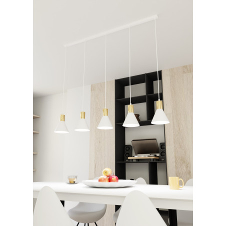Lampa wisząca ROSA 5 WH 1389/5 EMIBIG