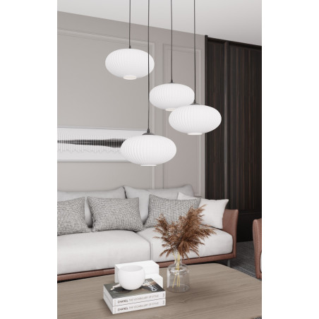 Lampa wisząca COCO 4 BL PREM  OPAL 1376/4PREM EMIBIG