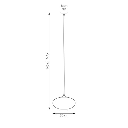 Lampa wisząca COCO 1 BL GRAFIT 1377/1 EMIBIG