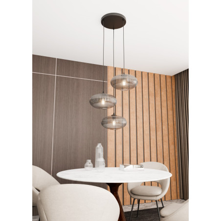 Lampa wisząca COCO 3 BL PREM  GRAFIT  1377/3PREM EMIBIG