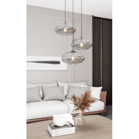 Lampa wisząca COCO 3 BL PREM  GRAFIT  1377/3PREM EMIBIG