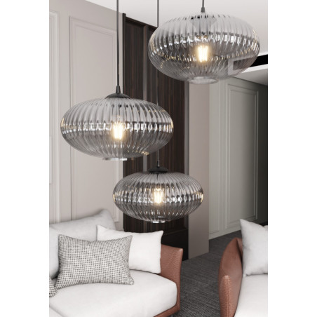 Lampa wisząca COCO 3 BL PREM  GRAFIT  1377/3PREM EMIBIG