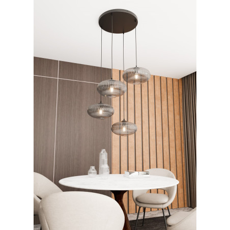 Lampa wisząca COCO 4 BL PREM  GRAFIT  1377/4PREM EMIBIG