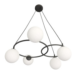 Lampa wisząca LIBRA 5 BL OPAL 1379/5 EMIBIG