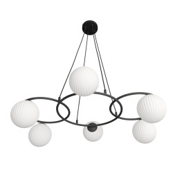 Lampa wisząca LIBRA 6 BL OPAL 1379/6 EMIBIG