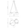 Lampa wisząca LIBRA 5 BL GRAFIT 1380/5 EMIBIG