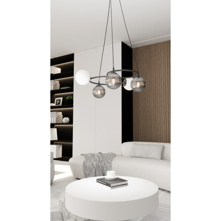 Lampa wisząca LIBRA 5 BL MIX 1381/5 EMIBIG
