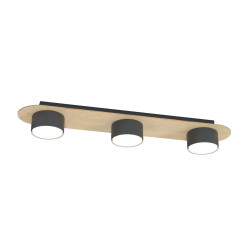 Lampa sufitowa DIAZ 3 BL WOOD 1438/3 EMIBIG
