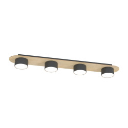 Lampa sufitowa DIAZ 4 BL WOOD 1438/4 EMIBIG