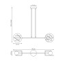 Lampa wisząca XOTIC 2 BL 1411/2 EMIBIG