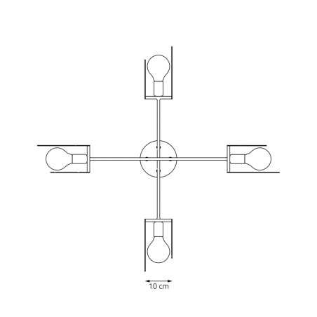 Lampa wisząca XOTIC 4 BL 1411/4 EMIBIG