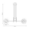 Lampa wisząca XOTIC 4 WH 1412/4 EMIBIG