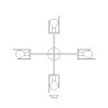 Lampa wisząca XOTIC 4 WH 1412/4 EMIBIG