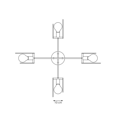 Lampa wisząca EUFORIA 4 BL 1413/4 EMIBIG