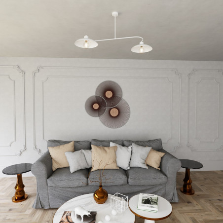 Żyrandol FOSTER 2 WHITE 1354/2 EMIBIG