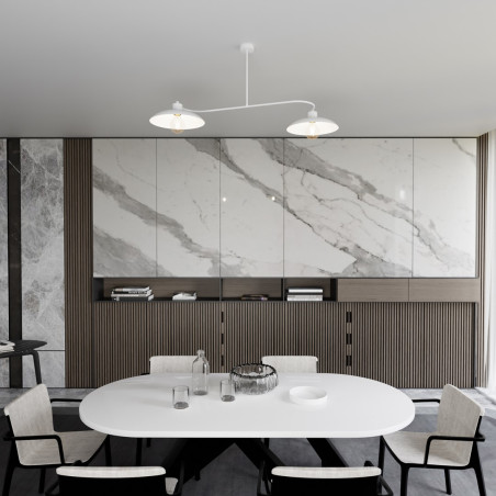 Żyrandol FOSTER 2 WHITE 1354/2 EMIBIG