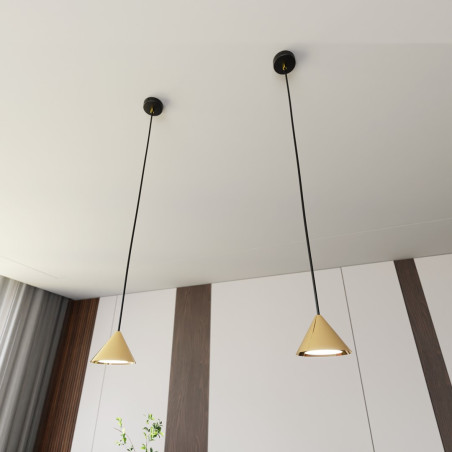 Lampa wisząca ELIT 1 BL GOLD 1329/1 EMIBIG