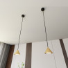 Lampa wisząca ELIT 1 BL GOLD 1329/1 EMIBIG
