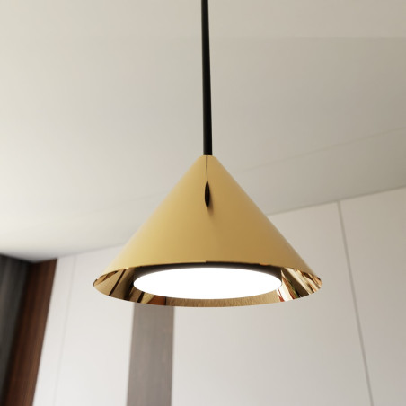 Lampa wisząca ELIT 1 BL GOLD 1329/1 EMIBIG