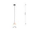 Lampa wisząca ELIT 1 BL GOLD 1329/1 EMIBIG