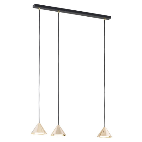 Lampa wisząca ELIT 3 BL GOLD 1329/3 EMIBIG