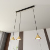 Lampa wisząca ELIT 3 BL GOLD 1329/3 EMIBIG
