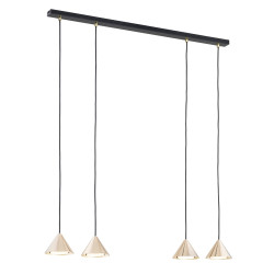 Lampa wisząca ELIT 4 BL GOLD 1329/4 EMIBIG