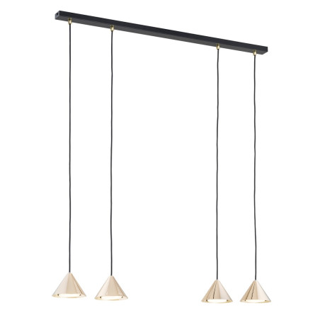 Lampa wisząca ELIT 4 BL GOLD 1329/4 EMIBIG