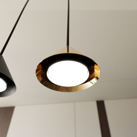 Lampa wisząca ELIT 4 BL GOLD 1329/4 EMIBIG