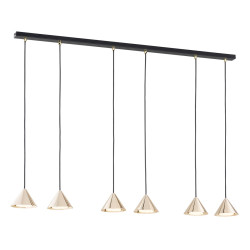 Lampa wisząca ELIT 6 BL GOLD 1329/6 EMIBIG