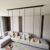 Lampa wisząca ELIT 6 BL GOLD 1329/6 EMIBIG
