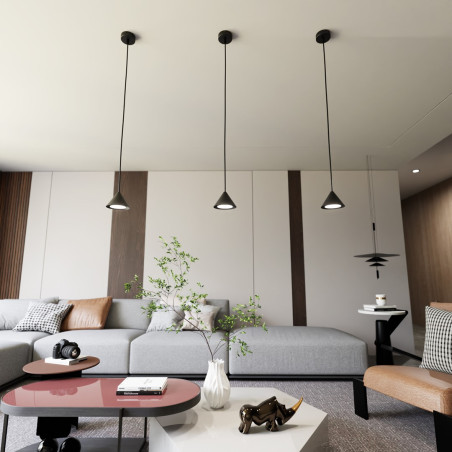 Lampa wisząca ELIT 1 BLACK 1330/1 EMIBIG