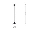 Lampa wisząca ELIT 1 BLACK 1330/1 EMIBIG