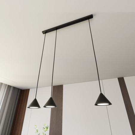 Lampa wisząca ELIT 3 BLACK 1330/3 EMIBIG