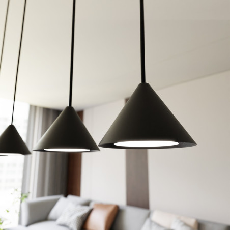 Lampa wisząca ELIT 3 BLACK 1330/3 EMIBIG