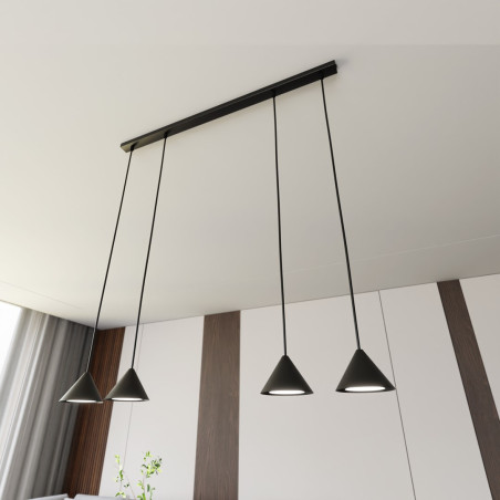 Lampa wisząca ELIT 4 BLACK 1330/4 EMIBIG