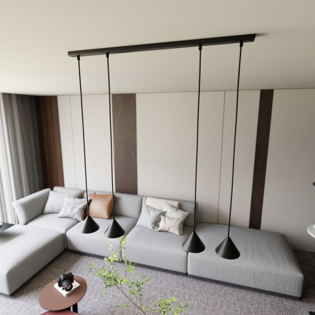 Lampa wisząca ELIT 4 BLACK 1330/4 EMIBIG
