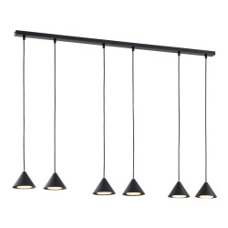 Lampa wisząca ELIT 6 BLACK 1330/6 EMIBIG