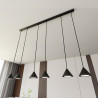 Lampa wisząca ELIT 6 BLACK 1330/6 EMIBIG
