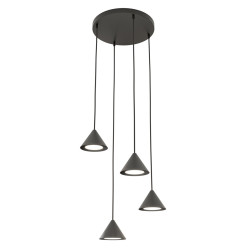 Lampa wisząca ELIT 4 PREMIUM BLACK 1330/4PREM EMIBIG
