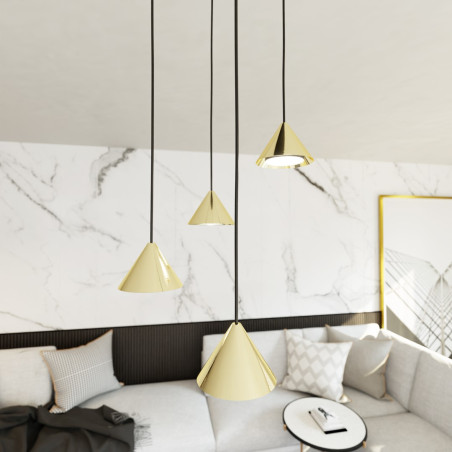 Lampa wisząca ELIT 4 PREMIUM GOLD 1329/4PREM EMIBIG