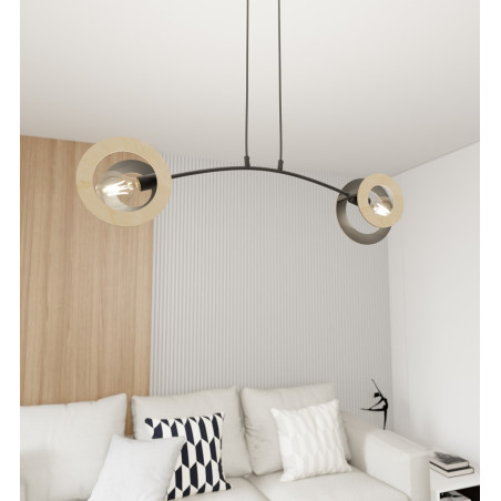 Lampa wisząca SKIVA 2 BL 1409/2 EMIBIG