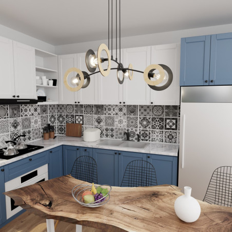 Lampa wisząca SKIVA 4 BL 1409/4 EMIBIG