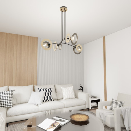 Lampa wisząca SKIVA 4 BL 1409/4 EMIBIG