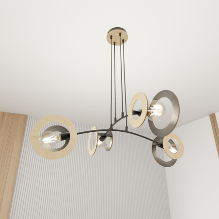 Lampa wisząca SKIVA 4 BL 1409/4 EMIBIG