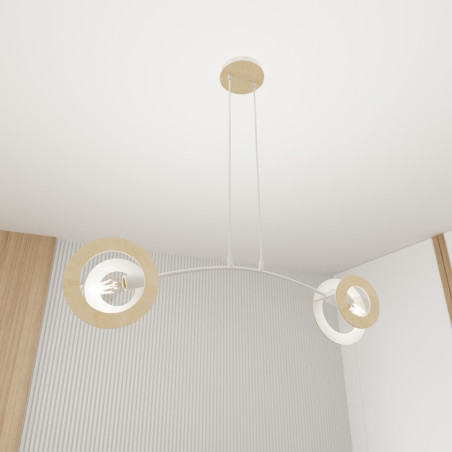 Lampa wisząca SKIVA 2 WH 1410/2 EMIBIG
