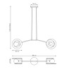 Lampa wisząca SKIVA 2 WH 1410/2 EMIBIG