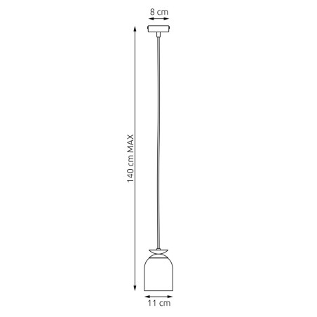 Lampa wisząca TARGET 1 BL 1400/1 EMIBIG