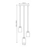 Lampa wisząca TARGET 3 BL PREM 1400/3PREM EMIBIG